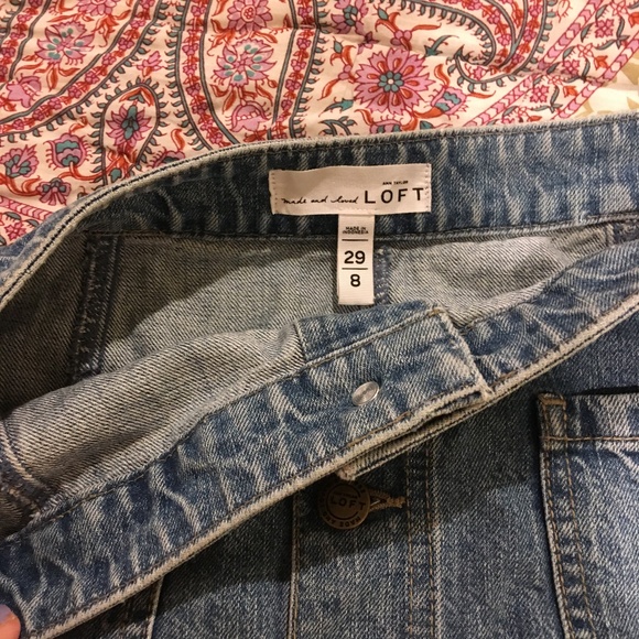 Loft Denim Button-Up Skirt - Picture 2 of 4